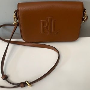 Lauren Ralph Lauren Crossbody Cognac NWOT